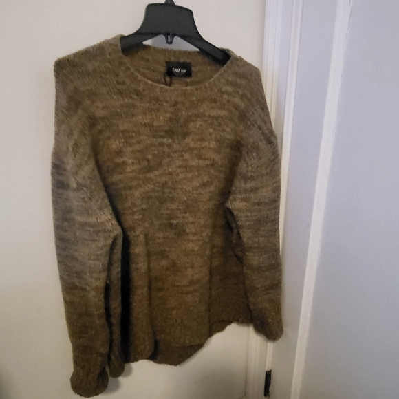 Zara Knit Brown Sweater - Picture 1 of 5